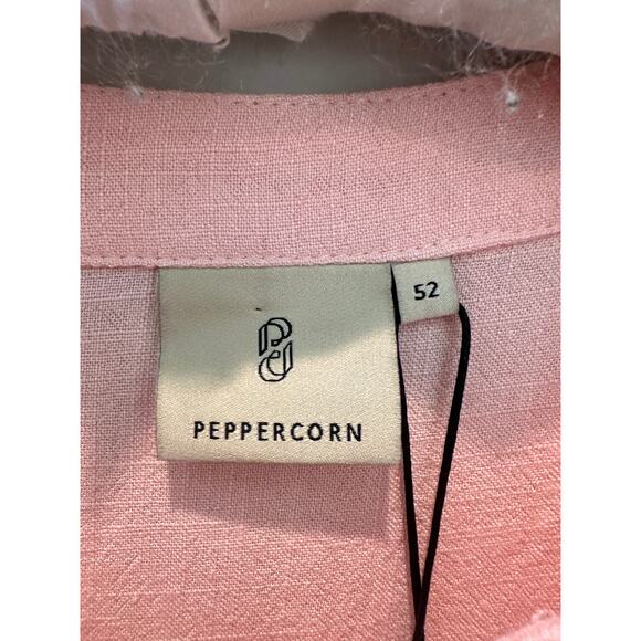 PEPPERCORN | Linen Blend Rose Blossom Pink Djanet Dixie Tunic Top NWT | Size 52 - Picture 6 of 9